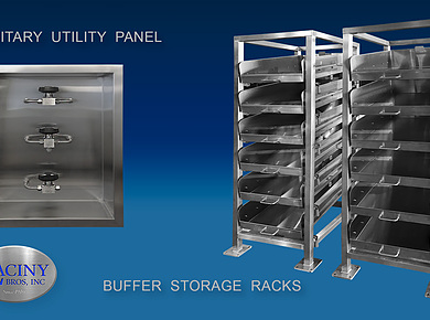 Buffer Storage Rack Sanitary Utility Panel