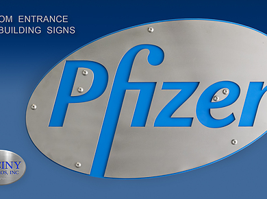 Pfizer Building Sign